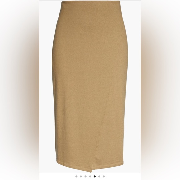 VINCE Elegant Tan Midi Skirt - Picture 6 of 11